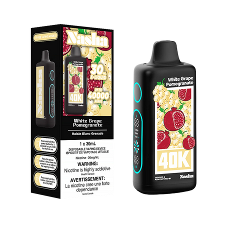 [O] White Grape Pomegranate 1x30ml 40k Nasha 20mg/mL