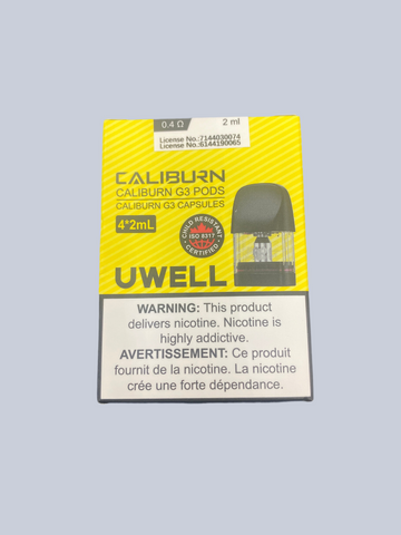 Uwell Caliburn G3 0.4 ohm Pods 2/Pk