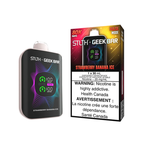 [S] Strawberry Banana Ice STLTHTxGeekbar 80k 20mg 30ml