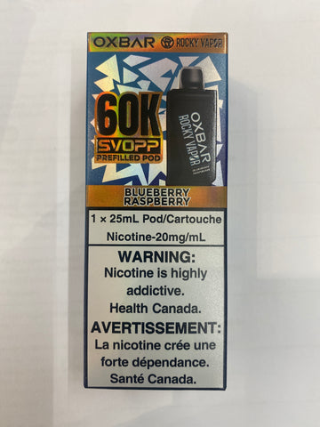 [S] Blueberry Raspberry Oxbar Rocky Vapor 60K 20mg 25mI