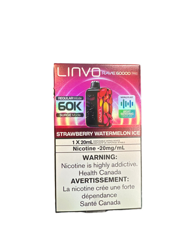 Strawberry watermelon ice Linvo 60k Rave 20mg 20ml