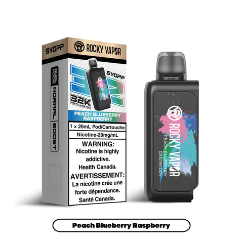 [S] Peach Blue Razz Sale7 Rocky Vapor OXBAR 32K [Prefilled Pods](without battery