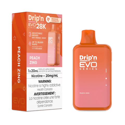 [O] Peach Zing Drip'nEvo 28O 20mg/ml 20ml sale 7