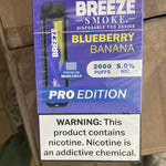 Blueberry Banana BREEZE 2000 puffs
