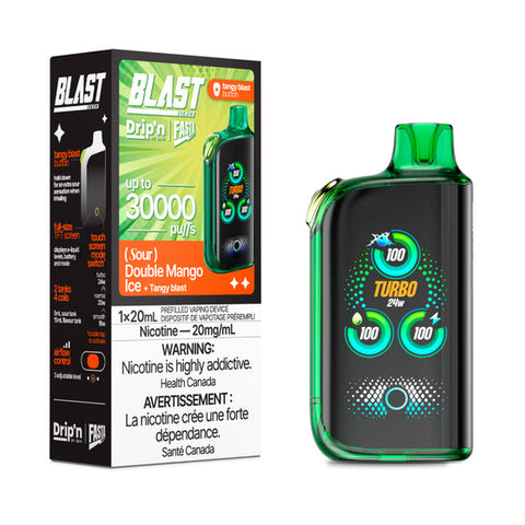 [O] Double Mango Ice (sour) Drip'n Fasta Blast 30kO 20mg/ml 20ml sale 8