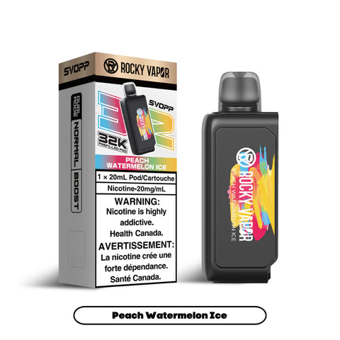 [S] Peach Watermelon Ice Sale7 Rocky Vapor OXBAR 32K [Prefilled Pods](without battery