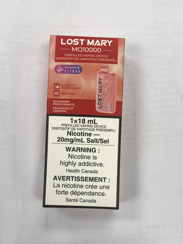 [s] Raspberry Pomegranate Lost Mary 10000 20mg