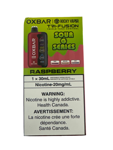 [S] Raspberry Oxbar Tri Fusion SOUR G SERIES 45KO 20mg 30mI