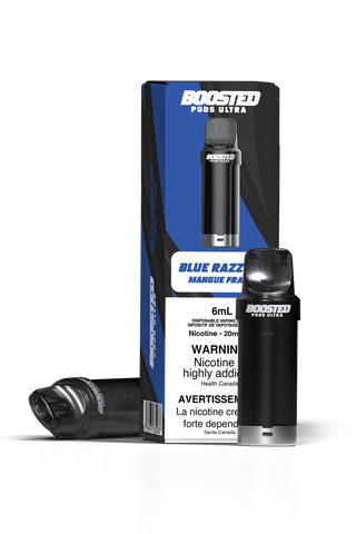 [O]Blue Razz Ice Boosted Pods Ultra 6k 20mg 6ml(Without battery)