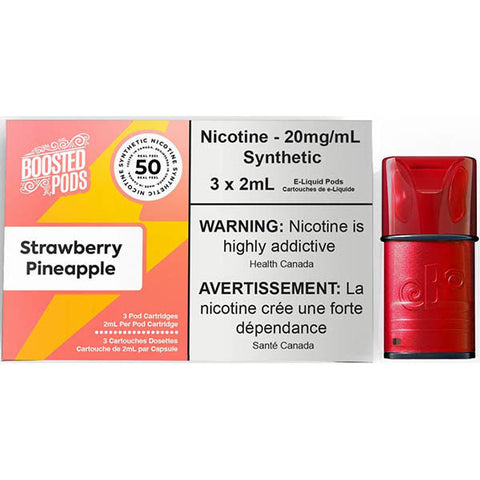 Strawberry Pineapple Boosted 3/pk Synthetic 50  20mg (Copy)
