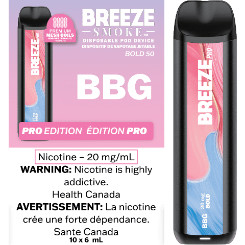 [s] BBG Breeze Synthetic 50 2000puffs 20mg 6ml