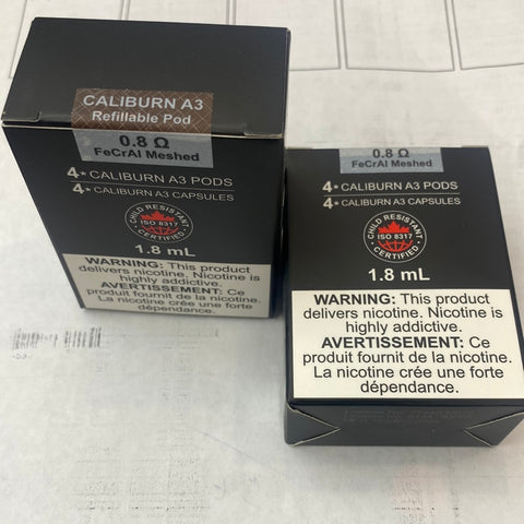 A2 0.9 ohm Caliburn Replacement Pods 4/PK