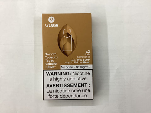 [s] Smooth Tobacco Vuse 18mg 2/PK ePod