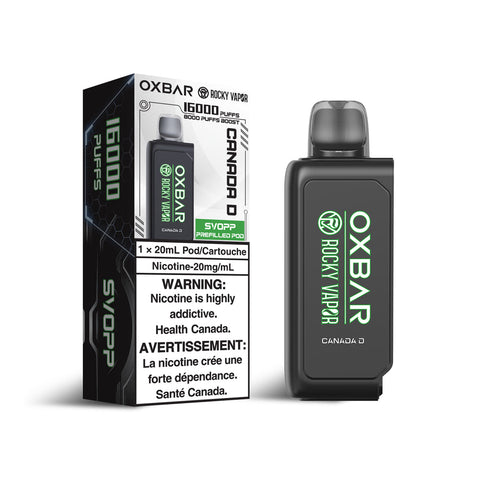 Canada D OXBAR16K puffs [Prefilled Pods](without battery)