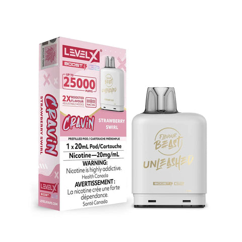 [S] Strawberry Swirl LevelX Boost 25K (Without Battery