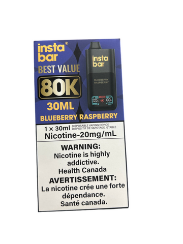 [S] Blueberry Raspberry Insta bar80k 30ml 20mg