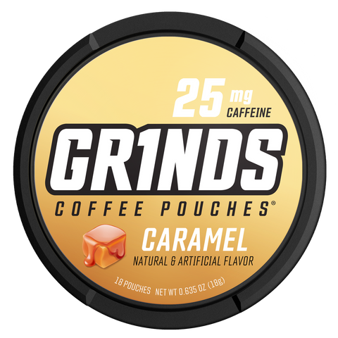 Caramel Coffee pouches 25mg GRINDS