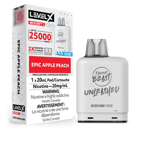 [S] Epic Apple Peach LevelX 25K 20mg (Without Battery)