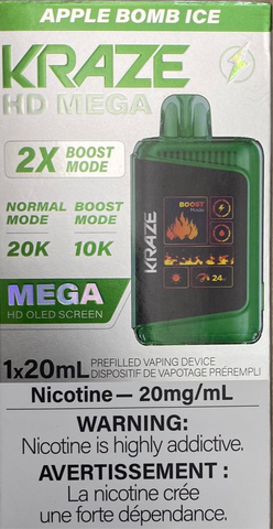 [S] Apple bomb Ice Kraze HD Mega 20K 20mg 1*20ml