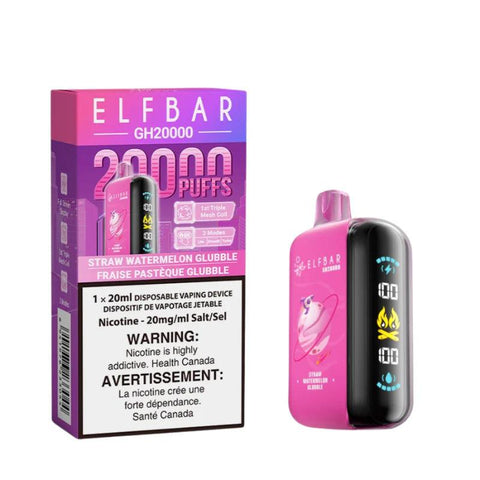 Straw Watermelon Glubble Elfbar 20k Sunit Edition 20mg 1x20ml