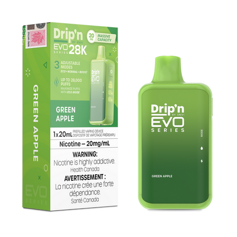 [O] Green Apple Drip'nEvo 28KO 20mg/ml 20ml