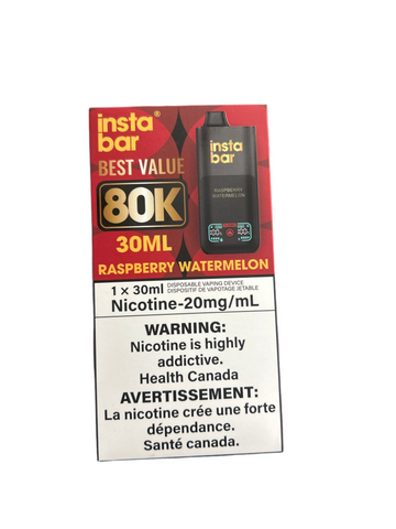 [S] Raspberry Watermelon Insta bar 80k 30ml 20mg