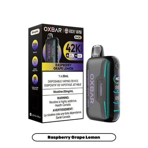 [s] Raspberry Grape Lemon Oxbar 42K 20mg 20mI sale 6