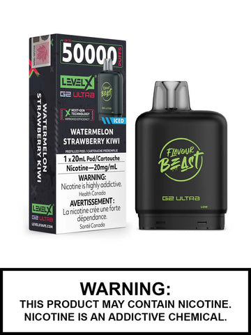[S] Watermelon Strawberry Kiwi Iced LevelX 50K (Without Battery)