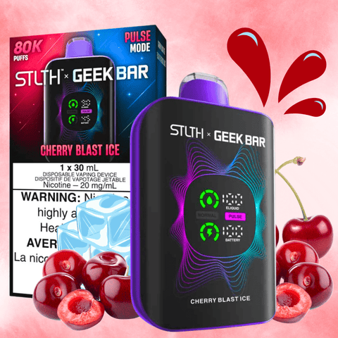 [O] Cherry Blast Ice STLTHTxGeekbar 80kO 20mg 30ml