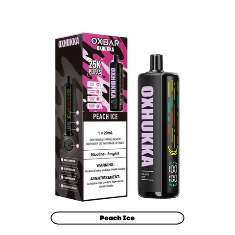 [O] Peach Ice Oxbar Oxhukka 25KO 20mg 20mI sale 8