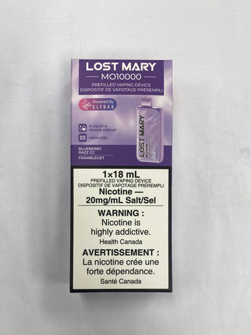 [s] Blueberry Razz CC Lost Mary 10000 20mg Sale