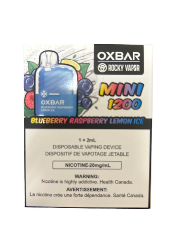 [O] Blueberry Raspberry lemon ice OXBAR Mini 1.2kO 20mg 2ml