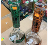 1736 Skull Print Beaker,Bowl, 14" 7 mm Decal Beaker