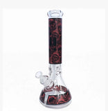 1736 Skull Print Beaker,Bowl, 14" 7 mm Decal Beaker