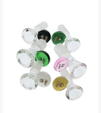 145 14mm V BOWL NICE GLASS Thick Cone Bowl with Colored Stopper