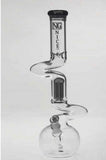 2232H G2232 18inch NICE GLASS Double Zong 4Arm Perc Beaker Black, Blue, Green and Pink