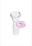 145 14mm V BOWL NICE GLASS Thick Cone Bowl with Colored Stopper