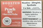 [s] Peach ice Boosted Pods 3/pk,synthetic 20/50mg