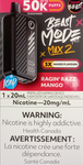 [S] Ragin Razz Mango iced flavour beast max2 50k 20mg 20ml