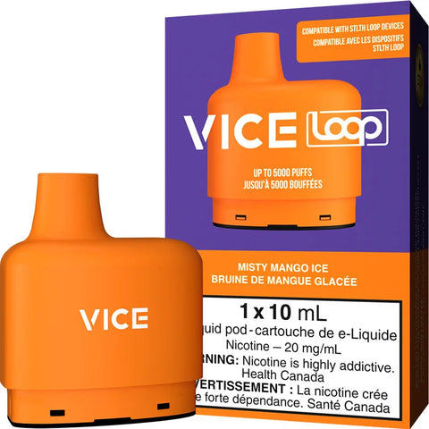 [s] Misty Mango ice  (include battery) Vice Loop 5000 20mg 10ml