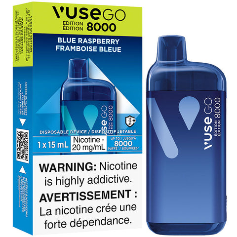 [s] Blue Raspberry VuseGO 8000 puff 20mg/ml Sale