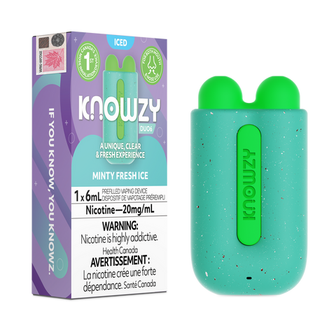 [s] Minty Fresh Ice 1x6ml  Knowzy Duo6 20mg/mL sale2