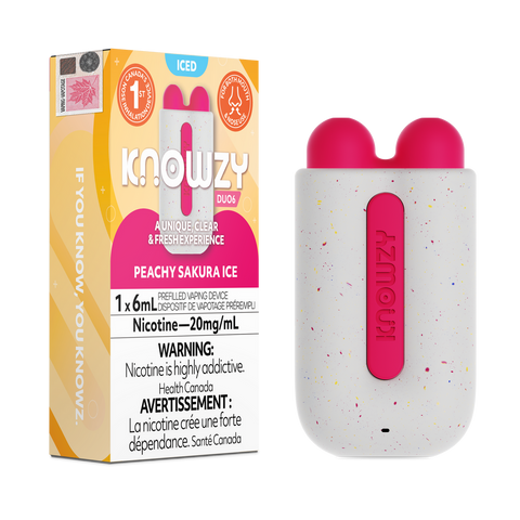 [s] Peachy Sakura Iced 1x6ml  Knowzy Duo6 20mg/mL sale4