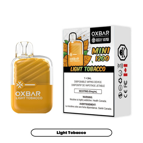 Light Tobacco OXBAR Mini 1.2k 20mg 2ml