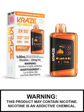 [o] Mango Banana Orange Ice Kraze HD Mega 20KO 20mg 1*20ml