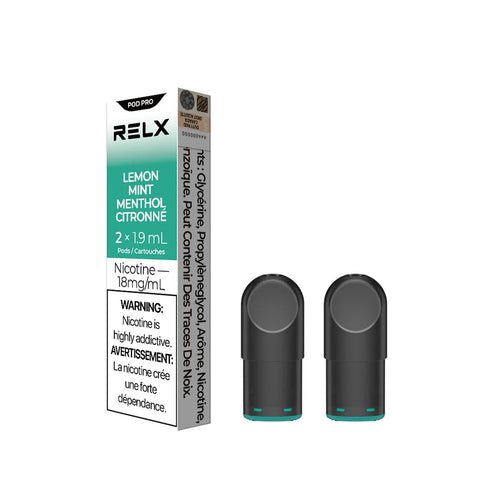 Lemon Mint Relx pod pro 2 X 1.9ml 18mg sale