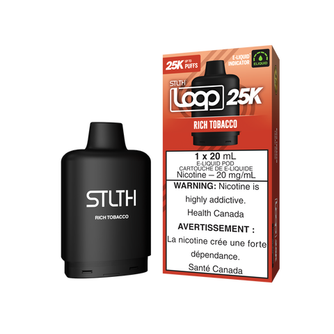 Rich Tobacco STLTH loop 25k 20mg 20ml