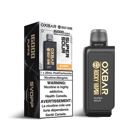 Super Sour OXBAR 16K [Prefilled Pods](without battery)
