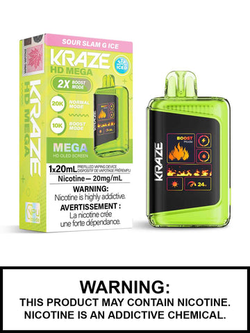 [S] Sour Slam G Ice Kraze HD Mega 20K 20mg 1*20ml sale 7
