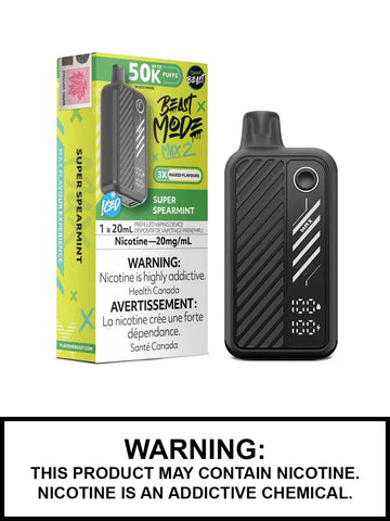 [S] Super Spearmint flavour beast max2 50k 20mg 20ml